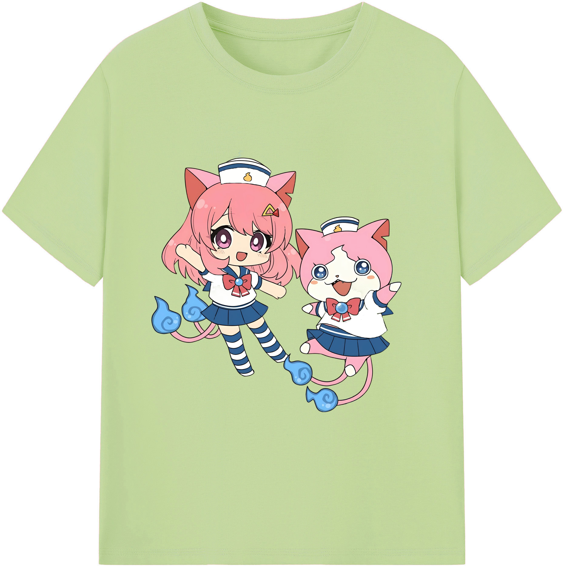（画像用） 妖怪ウォッチ Yo-kai Watch 綿100％半袖Tシャツ（フロントプリント）